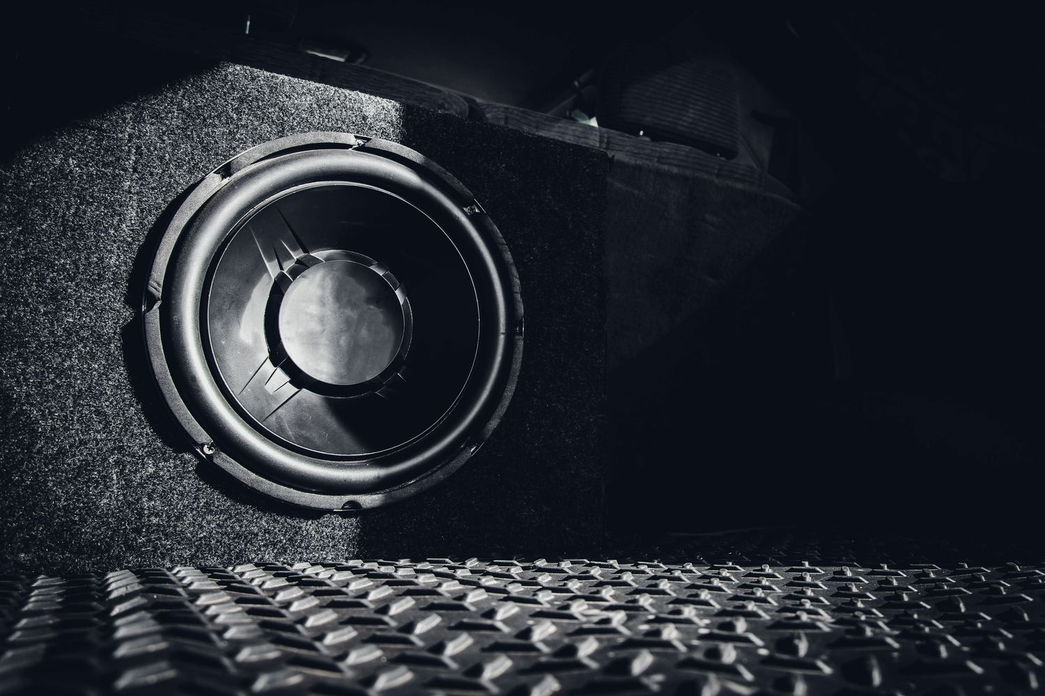 Subwoofer built into a custom enclosure